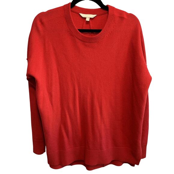 Athleta Perspective Wool Cashmere Blend Crew Neck Sweater XS Red - Picture 2 of 13